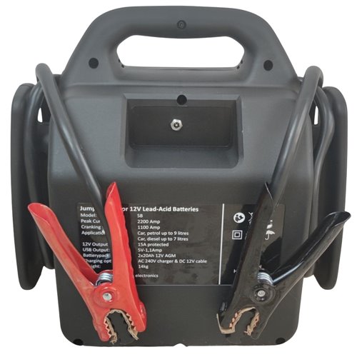 Arrancador de coche 12V 2200A pico