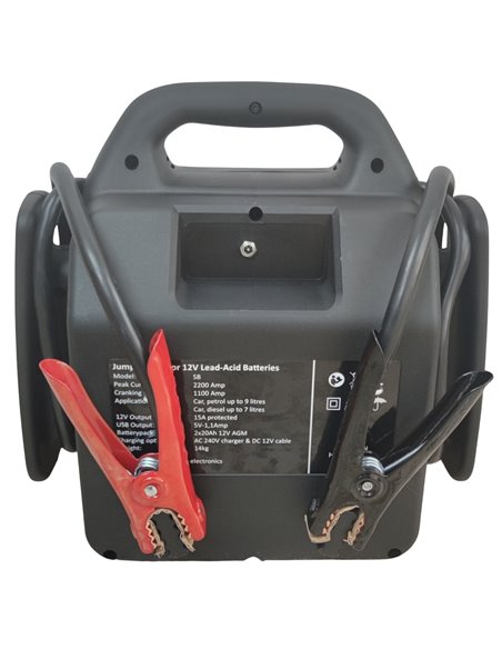 Arrancador de coche 12V 2200A pico