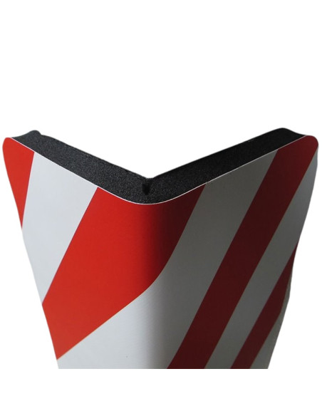 Protector columna garaje autoadhesivo 700x300x20 rojo/blanco