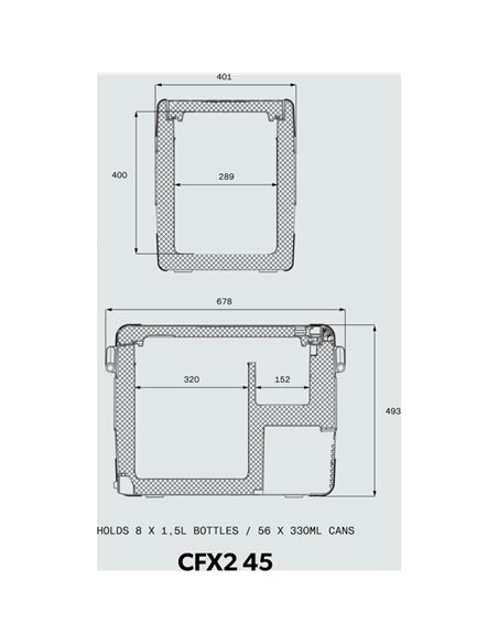 Nevera de compresor Dometic CFX2 45