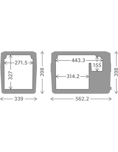 Nevera de compresor Dometic CDF2 36