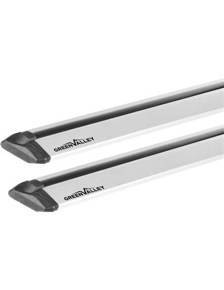 Juego de 2 barras Green Valley Vento aluminio 142 cm