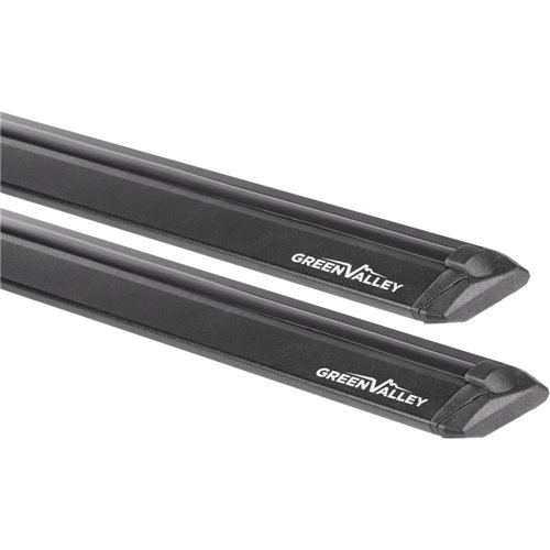 Juego de 2 barras Green Valley Vento Black aluminio negro 107 cm