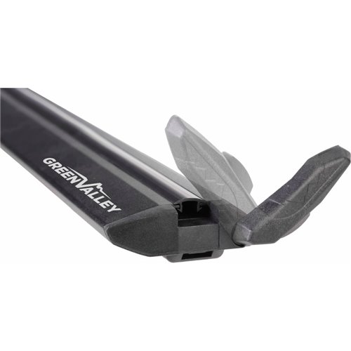 Juego de 2 barras Green Valley Vento Black aluminio negro 107 cm