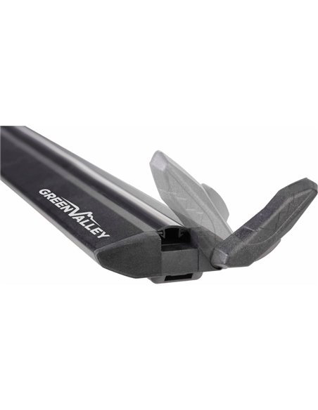 Juego de 2 barras Green Valley Vento Black aluminio negro 142 cm Juego de 2 barras Green Valley Vento Black aluminio negro 142 cm