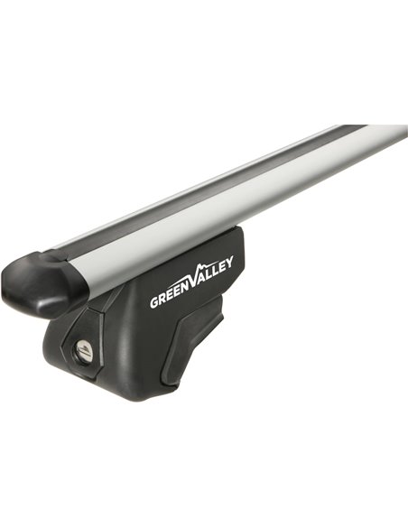 Juego completo de 2 barras aluminio 135 cm. Easy One SW railing abierto