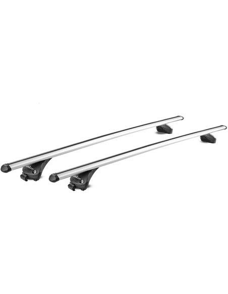 Juego completo de 2 barras aluminio 115 cm. Easy One Quick railing integrado
