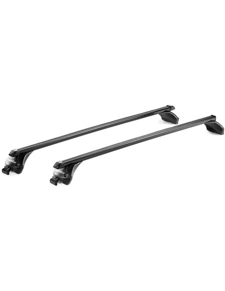 Juego completo de 2 barras y kit premontado de acero Easy One Quick 115 cm.