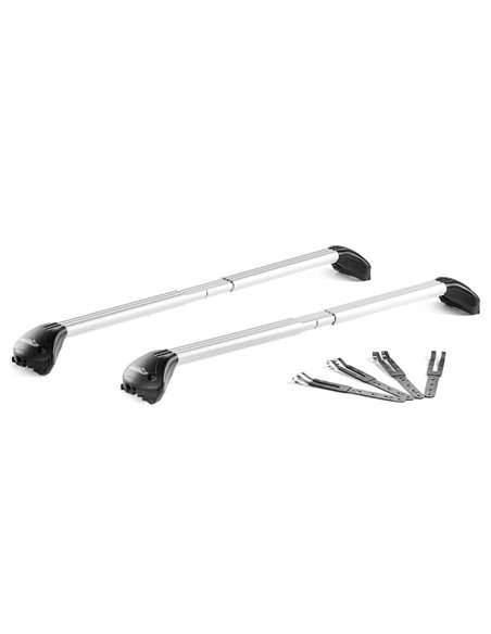 Juego de 2 barras de aluminio Free Line 80 a 110 cm. railing abierto