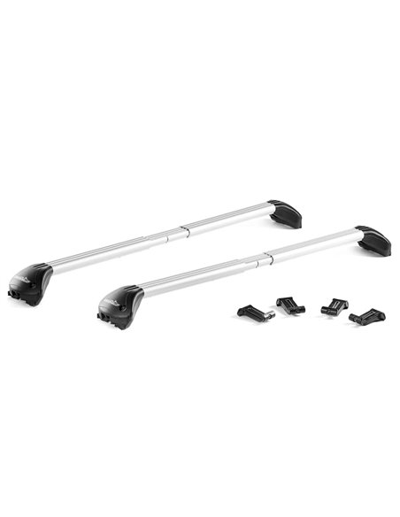 Juego de 2 barras de aluminio Free Line 100 a 130 cm. railing integrado Juego de 2 barras de aluminio Free Line 100 a 130 cm. railing integrado