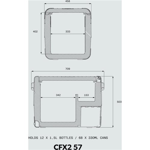 Nevera de compresor Dometic CFX2 57