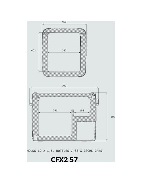 Nevera de compresor Dometic CFX2 57
