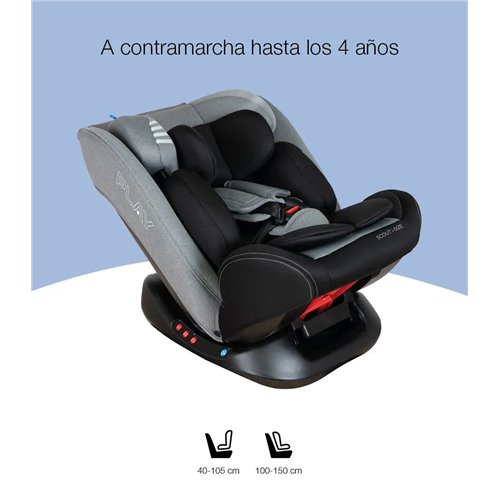 Silla de coche Play Scout i-Size 40-150 cm gris (0-12 años, sin Isofix)