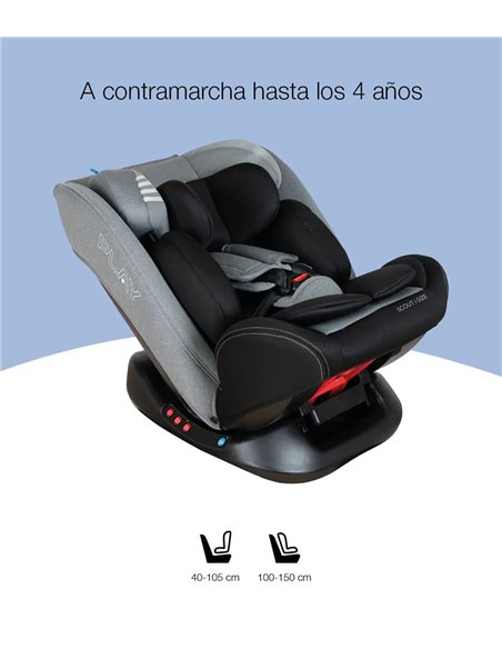 Silla de coche Play Scout i-Size 40-150 cm gris (0-12 años, sin Isofix) Silla de coche Play Scout i-Size 40-150 cm gris (0-12 años, sin Isofix)