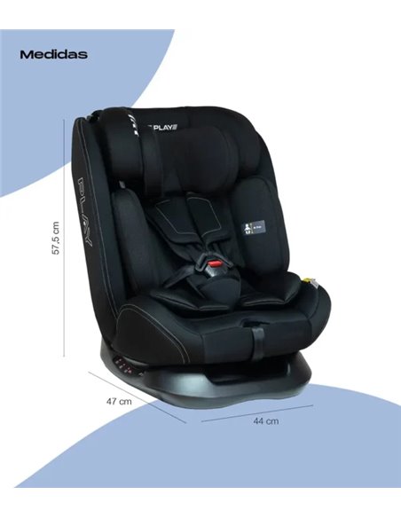 Silla de coche Play Scout i-Size 40-150 cm negra (0-12 años, sin Isofix) Silla de coche Play Scout i-Size 40-150 cm negra (0-12 años, sin Isofix)