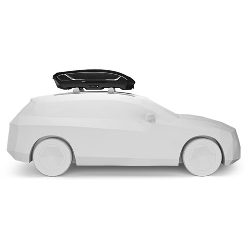 Thule Motion 3 M, Cofre portaequipajes de techo 390L Negro Brillante