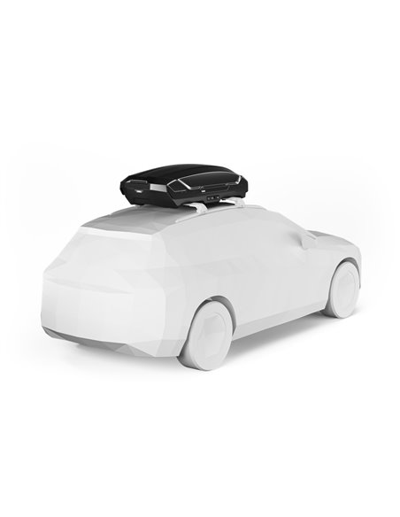 Thule Motion 3 M, Cofre portaequipajes de techo 390L Negro Brillante