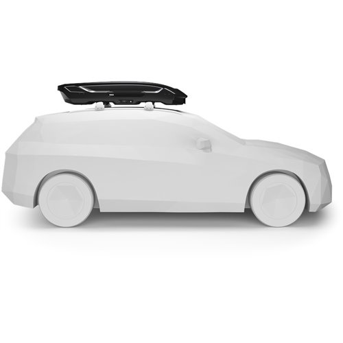 Thule Motion 3 L Low, Cofre portaequipajes de techo 370L Negro Brillante