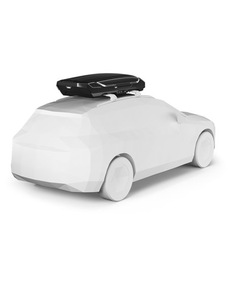 Thule Motion 3 L Low, Cofre portaequipajes de techo 370L Negro Brillante