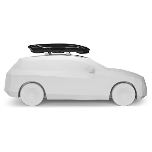 Thule Motion 3 XL Low, Cofre portaequipajes de techo 400L Negro Brillante