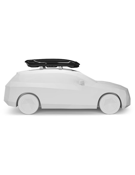 Thule Motion 3 XL Low, Cofre portaequipajes de techo 400L Negro Brillante