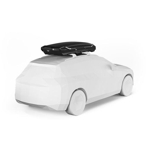 Thule Motion 3 XL Low, Cofre portaequipajes de techo 400L Negro Brillante