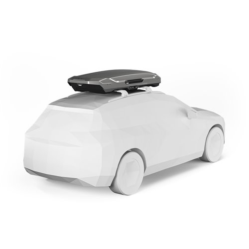 Thule Motion 3 XL Low, Cofre portaequipajes de techo 400L Titan Brillante