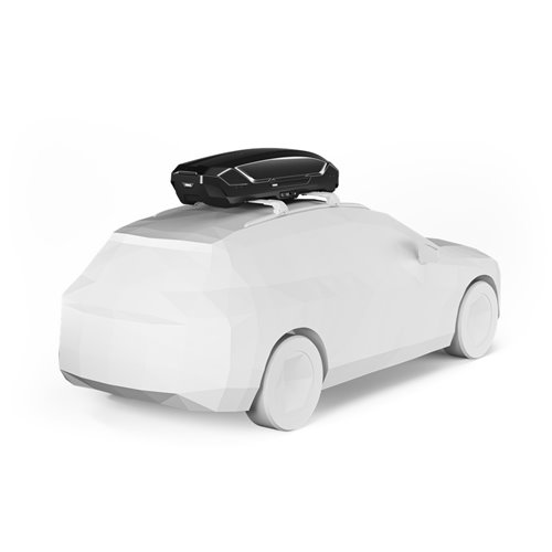 Thule Motion 3 Sport, Cofre portaequipajes de techo 300L Negro Brillante