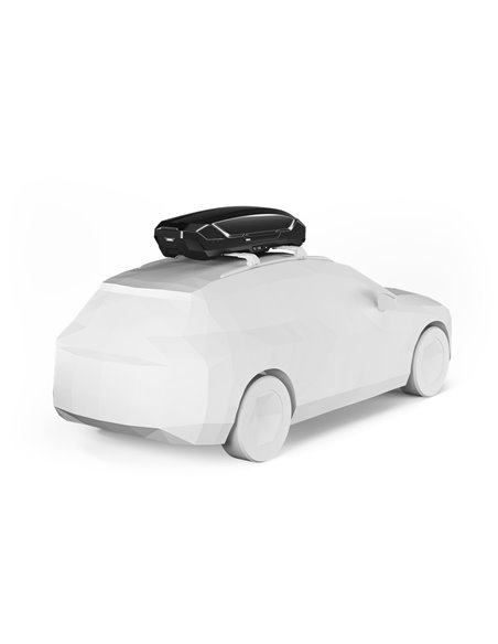 Thule Motion 3 Sport, Cofre portaequipajes de techo 300L Negro Brillante