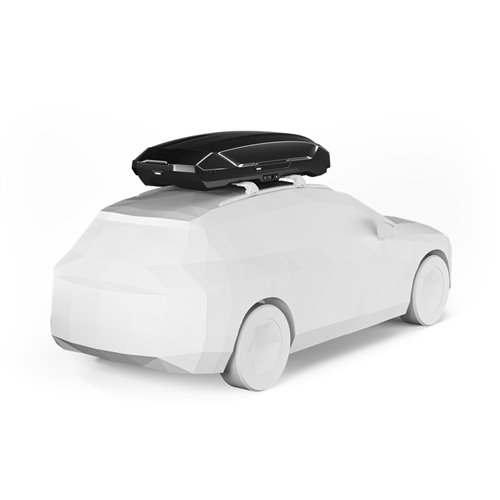 Thule Motion 3 XXL, Cofre portaequipajes de techo 590L Negro Brillante