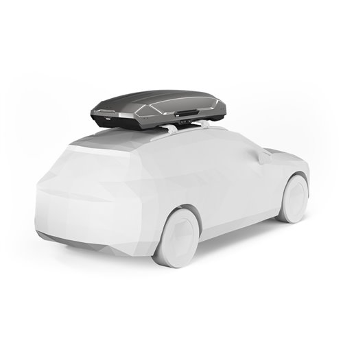 Thule Motion 3 XXL, Cofre portaequipajes de techo 590L Titan Brillante
