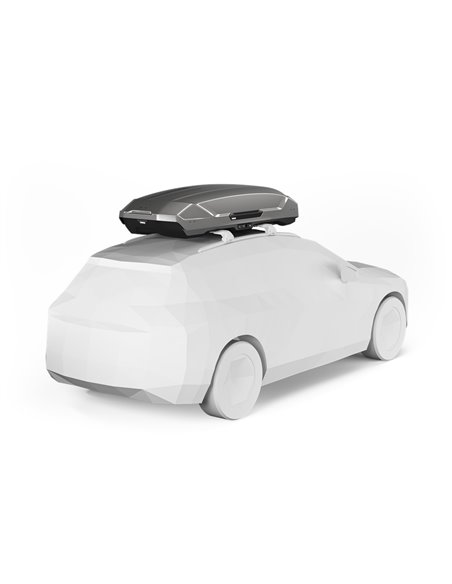 Thule Motion 3 XXL, Cofre portaequipajes de techo 590L Titan Brillante