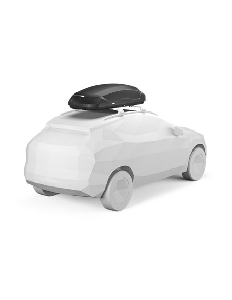 Thule Pulse 2 M, Cofre portaequipajes de techo 400L Negro Mate
