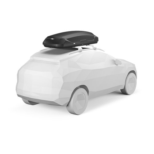 Thule Pulse 2 L, Cofre portaequipajes de techo 450L Negro Mate