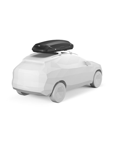 Thule Pulse 2 L, Cofre portaequipajes de techo 450L Negro Mate
