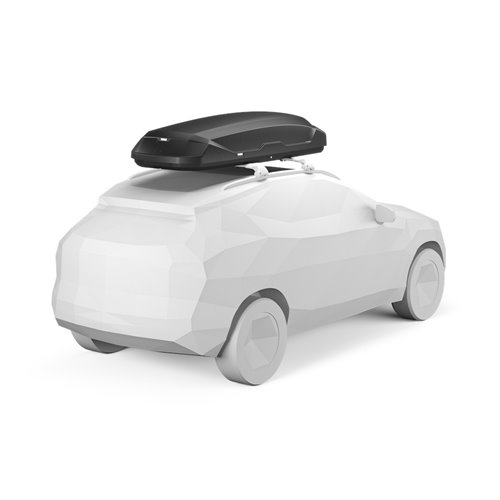 Thule Pulse 2 XL, Cofre portaequipajes de techo 500L Negro Mate