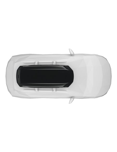 Thule Pulse 2 XL, Cofre portaequipajes de techo 500L Negro Mate