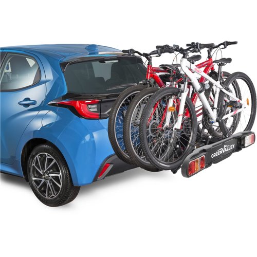 Portabicicletas bola de remolque Green Discovery 3 - 3 Bicis / 2 E-Bike | 60 Kg
