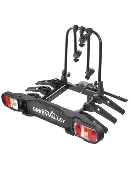 Portabicicletas bola de remolque Green Discovery 3 - 3 Bicis / 2 E-Bike | 60 Kg
