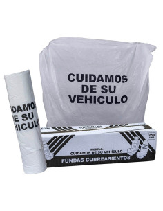 Rollo de 250 fundas de plástico protector de asiento 2