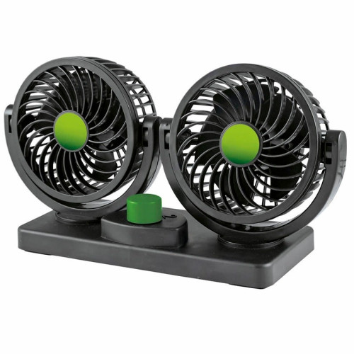 VENTILADOR DOBLE 12V CONEXION MECHERO