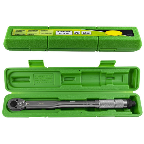 Llave dinamométrica 3/8" longitud 365 mm. 19 a 110 Nm