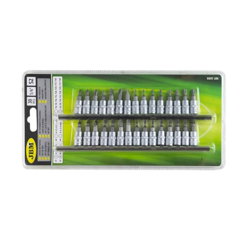 JBM 52908 Juego de puntas 1/4" 30 pcs