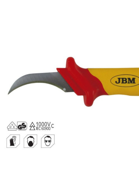 JBM 53165 Cuchillo aislado curvado