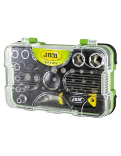 JBM 53156 Estuche de 38 piezas con carraca mini de 1/4" 2
