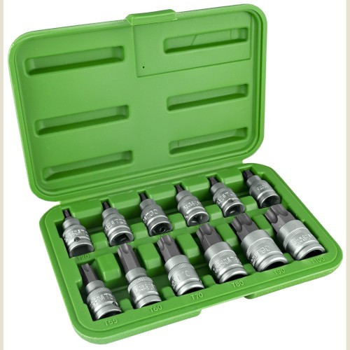JBM 51261 Set 12 piezas 1/2" punta torx