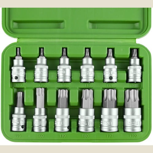 JBM 51261 Set 12 piezas 1/2" punta torx