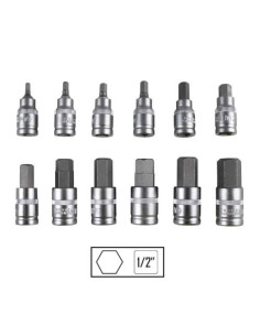 JBM 51260 Set de 12 piezas de 1/2" punta hexagonal 2