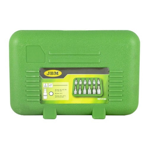 JBM 51384 Set de 12 piezas de 1/2" punta doce cantos