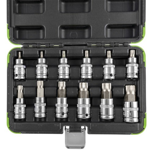 JBM 53104 Set 12 piezas 1/2" punta 12 cantos cromado